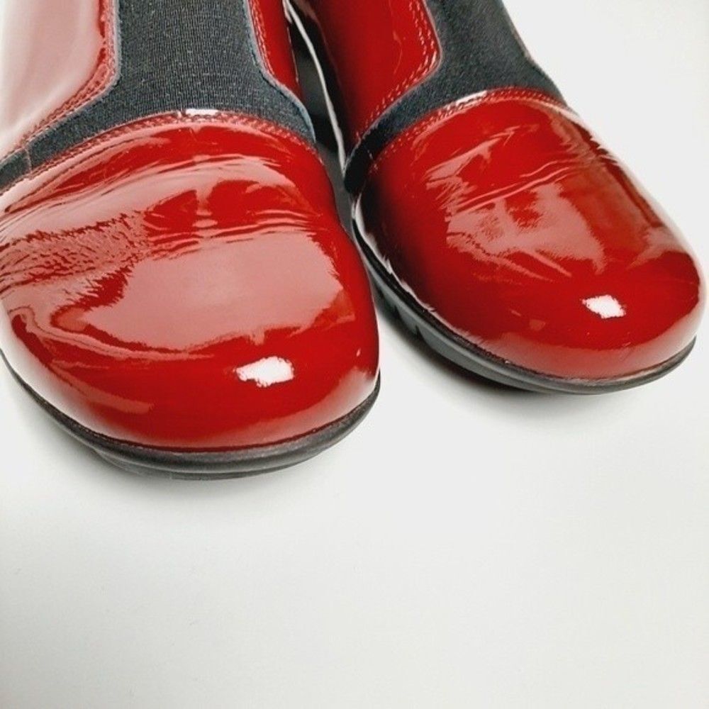 WONDERS Spain Wedge Loafers Red Patent Leather Sz Eur 40 | US 8.5 - Picture 9 of 14
